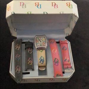 Dooney & Bourke watch set, interchangeable bands